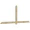 Ekena Millwork Eugene Rough Sawn Timber Gable Bracket, Douglas Fir, 96"W x 40"H x 2"D x 4"F, 10/12 Pitch GBW096X40X0204EUG00RDF - alternate 4